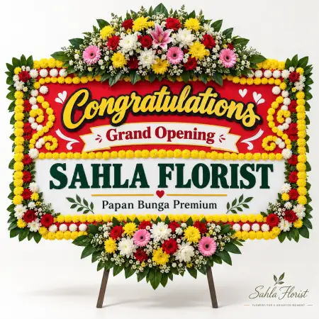 Papan Bunga Ucapan Selamat Sambas